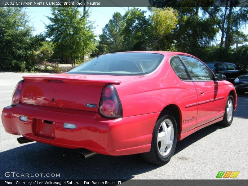 Bright Red / Neutral 2002 Chevrolet Monte Carlo SS
