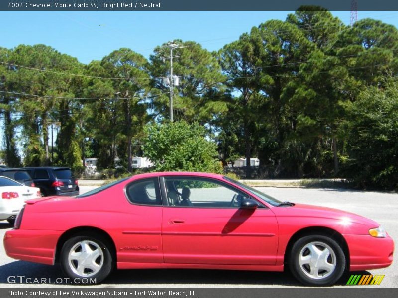Bright Red / Neutral 2002 Chevrolet Monte Carlo SS