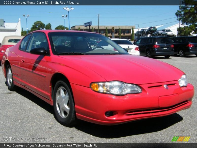 Bright Red / Neutral 2002 Chevrolet Monte Carlo SS