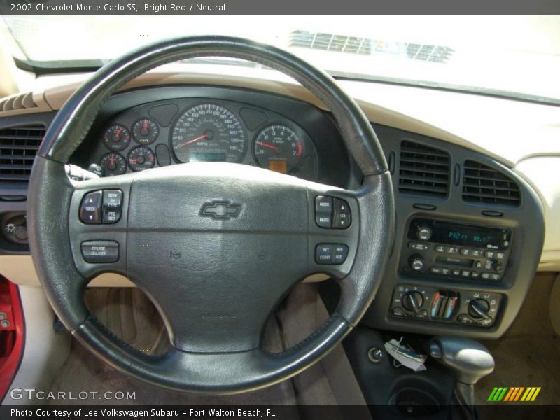 Bright Red / Neutral 2002 Chevrolet Monte Carlo SS