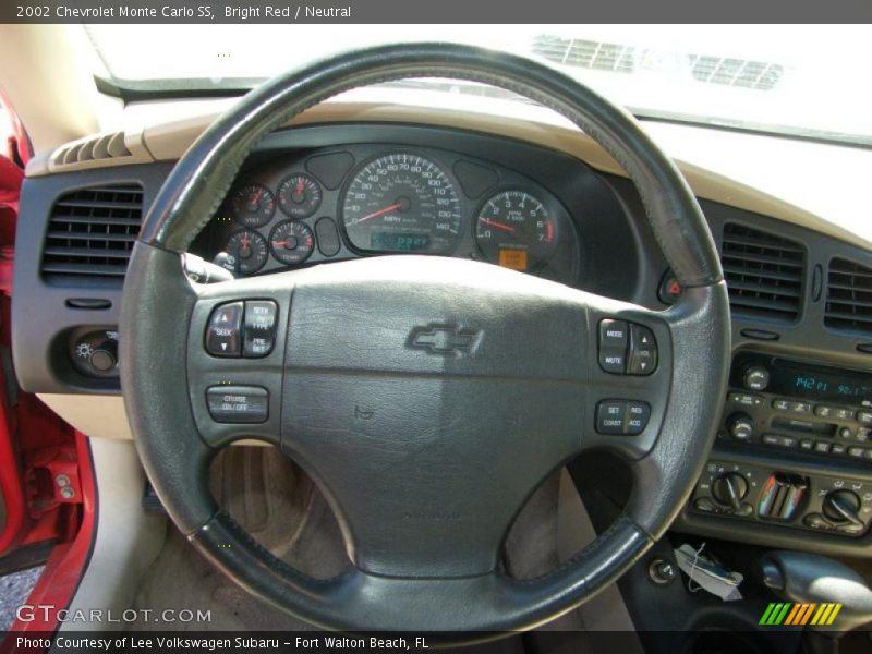 Bright Red / Neutral 2002 Chevrolet Monte Carlo SS