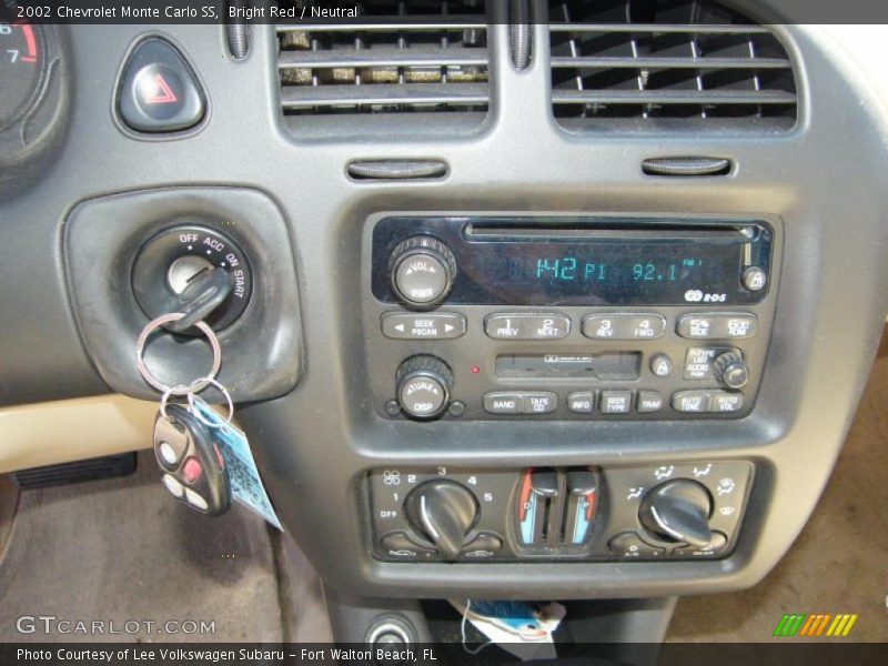 Bright Red / Neutral 2002 Chevrolet Monte Carlo SS