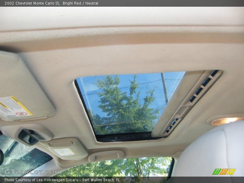Bright Red / Neutral 2002 Chevrolet Monte Carlo SS