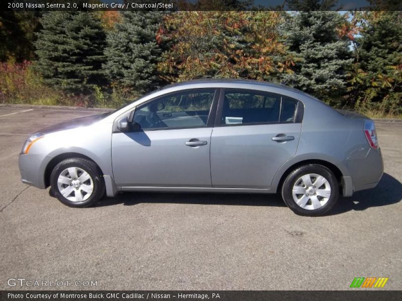 Magnetic Gray / Charcoal/Steel 2008 Nissan Sentra 2.0