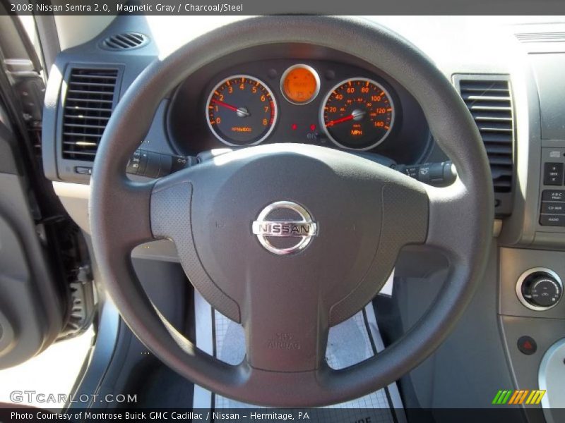 Magnetic Gray / Charcoal/Steel 2008 Nissan Sentra 2.0