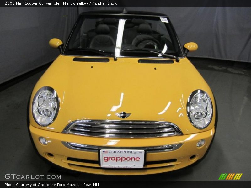 Mellow Yellow / Panther Black 2008 Mini Cooper Convertible