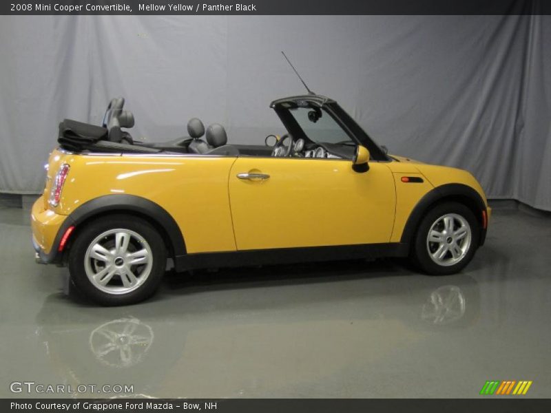 Mellow Yellow / Panther Black 2008 Mini Cooper Convertible
