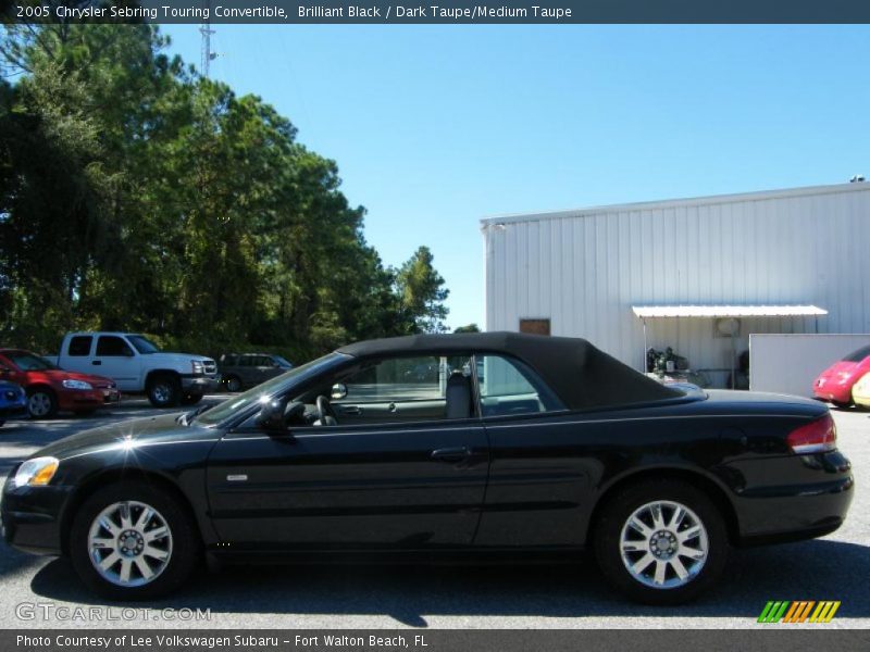 Brilliant Black / Dark Taupe/Medium Taupe 2005 Chrysler Sebring Touring Convertible
