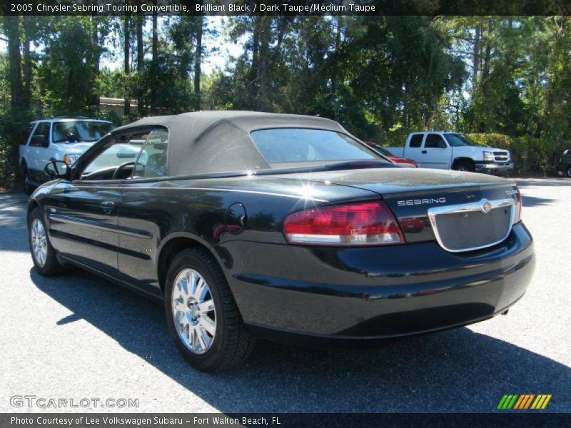 Brilliant Black / Dark Taupe/Medium Taupe 2005 Chrysler Sebring Touring Convertible