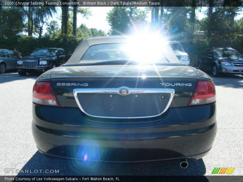Brilliant Black / Dark Taupe/Medium Taupe 2005 Chrysler Sebring Touring Convertible