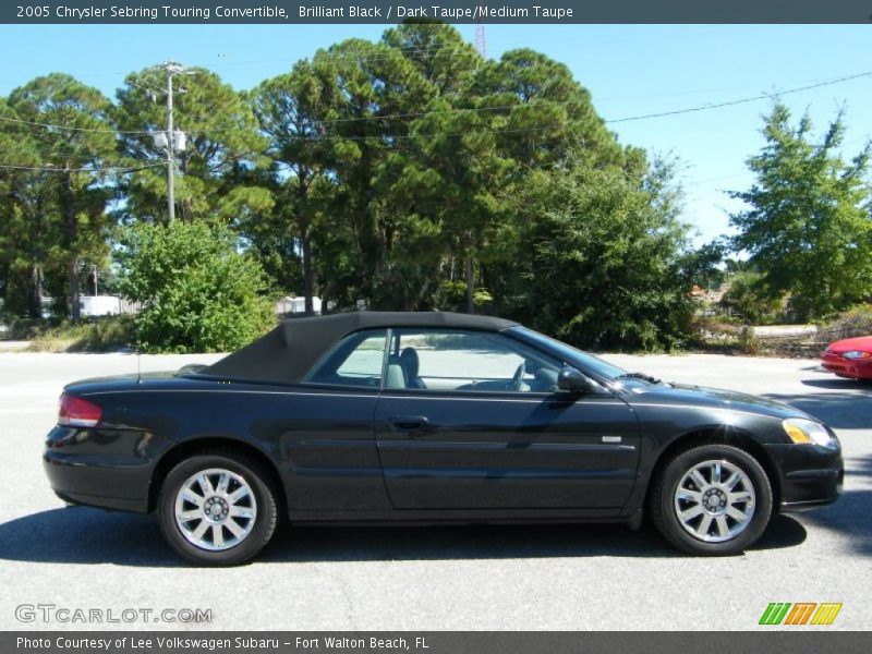 Brilliant Black / Dark Taupe/Medium Taupe 2005 Chrysler Sebring Touring Convertible