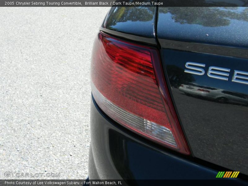 Brilliant Black / Dark Taupe/Medium Taupe 2005 Chrysler Sebring Touring Convertible
