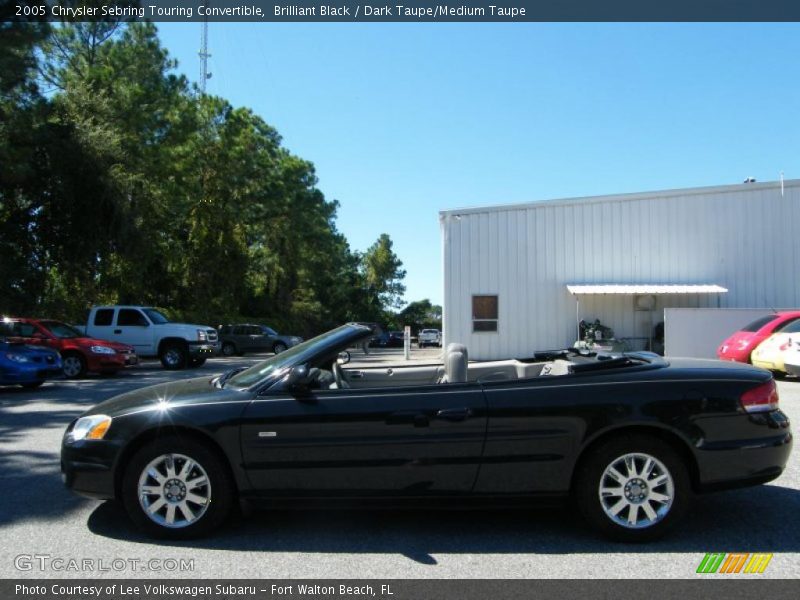 Brilliant Black / Dark Taupe/Medium Taupe 2005 Chrysler Sebring Touring Convertible
