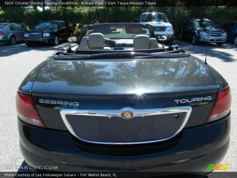 Brilliant Black / Dark Taupe/Medium Taupe 2005 Chrysler Sebring Touring Convertible