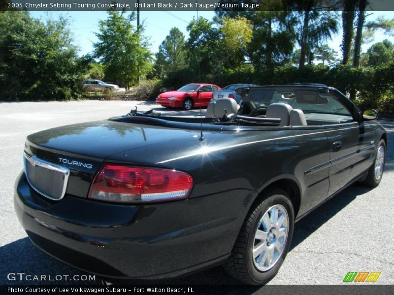 Brilliant Black / Dark Taupe/Medium Taupe 2005 Chrysler Sebring Touring Convertible