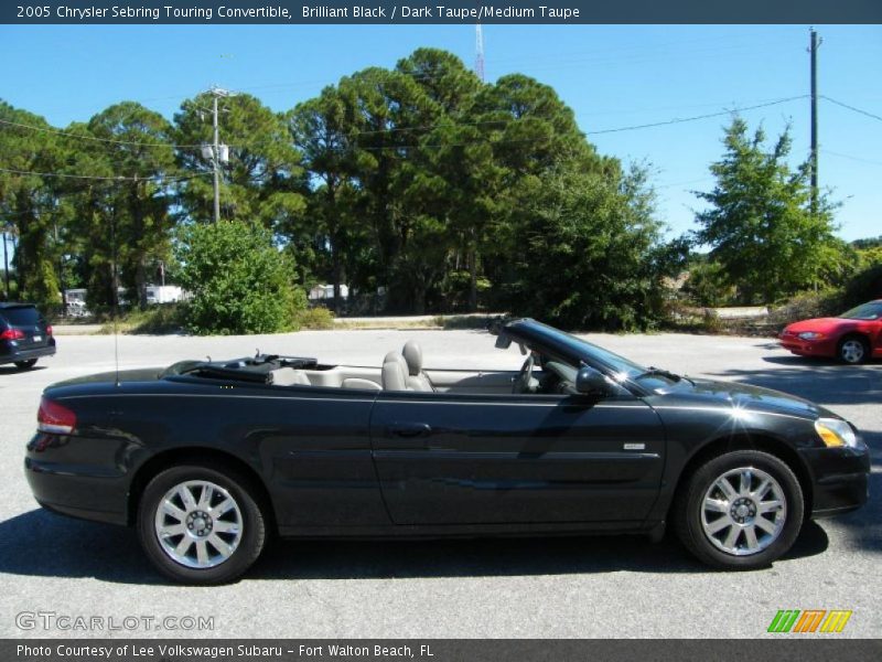 Brilliant Black / Dark Taupe/Medium Taupe 2005 Chrysler Sebring Touring Convertible
