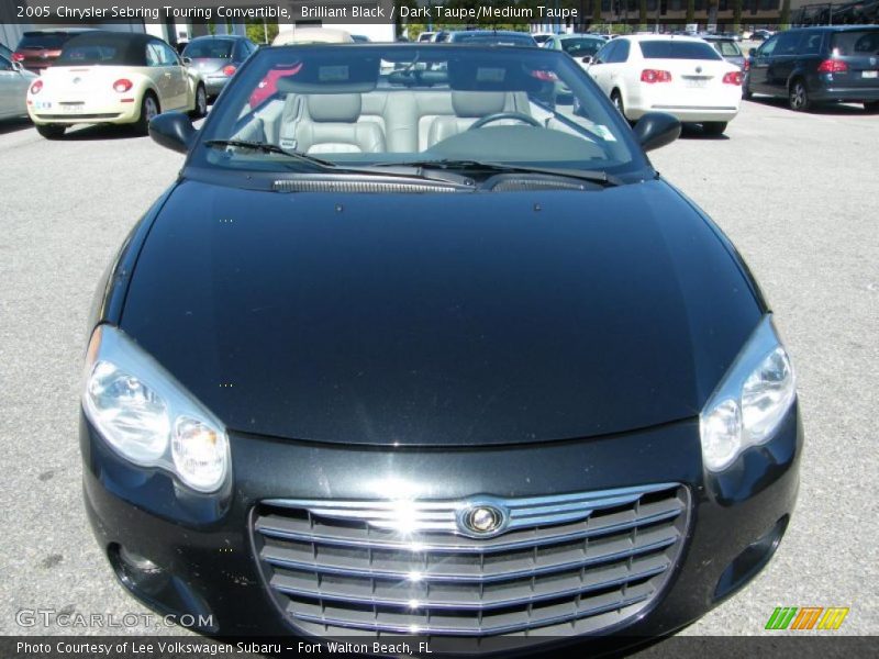 Brilliant Black / Dark Taupe/Medium Taupe 2005 Chrysler Sebring Touring Convertible