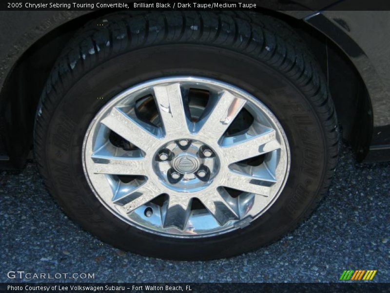 Brilliant Black / Dark Taupe/Medium Taupe 2005 Chrysler Sebring Touring Convertible