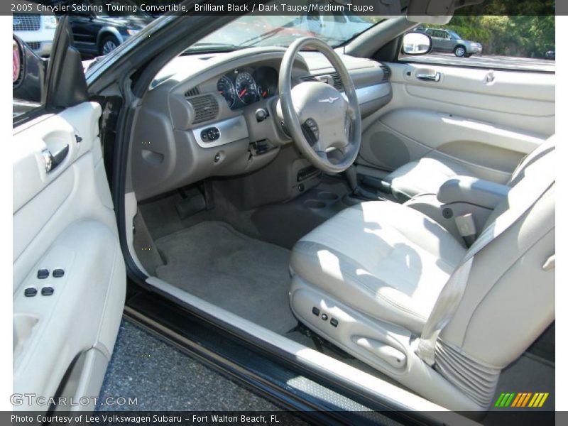 Brilliant Black / Dark Taupe/Medium Taupe 2005 Chrysler Sebring Touring Convertible