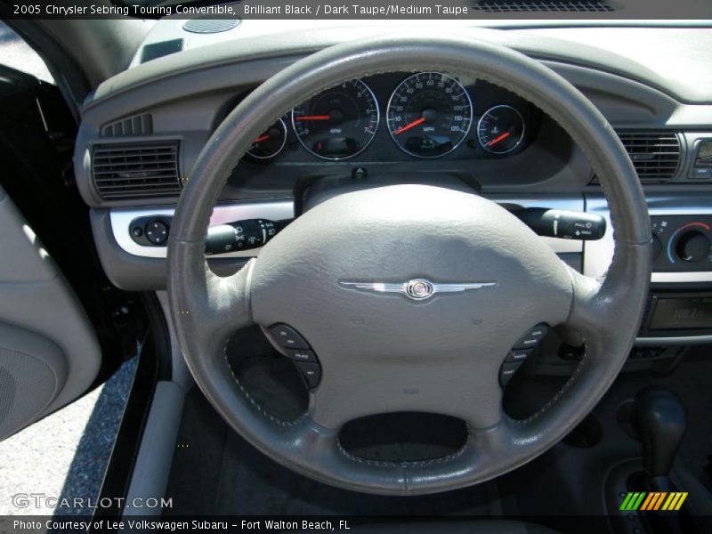 Brilliant Black / Dark Taupe/Medium Taupe 2005 Chrysler Sebring Touring Convertible