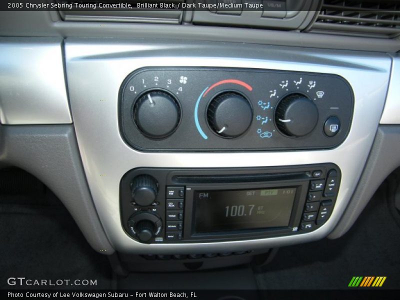 Brilliant Black / Dark Taupe/Medium Taupe 2005 Chrysler Sebring Touring Convertible