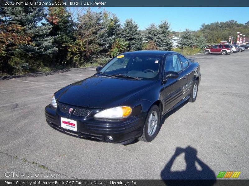 Black / Dark Pewter 2002 Pontiac Grand Am SE Coupe
