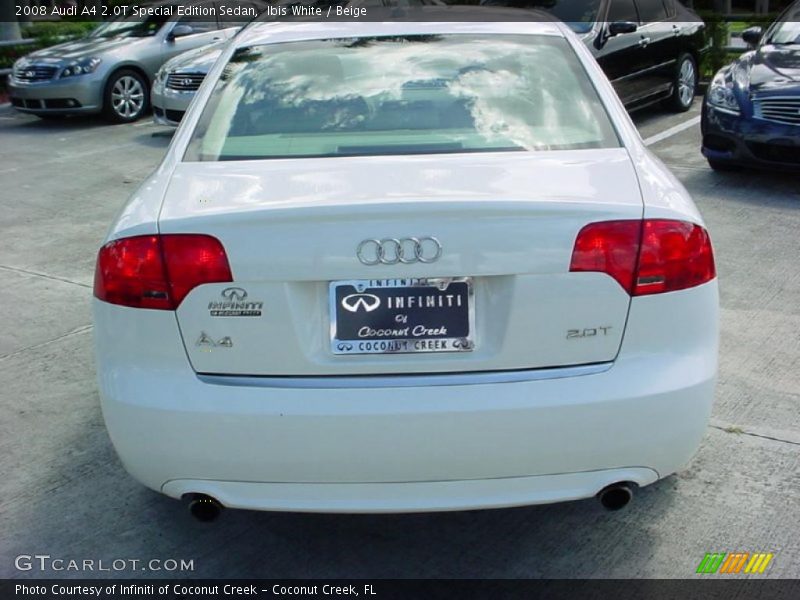 Ibis White / Beige 2008 Audi A4 2.0T Special Edition Sedan