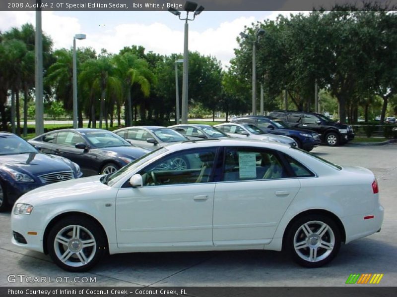 Ibis White / Beige 2008 Audi A4 2.0T Special Edition Sedan