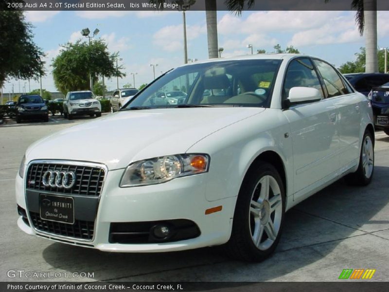 Ibis White / Beige 2008 Audi A4 2.0T Special Edition Sedan