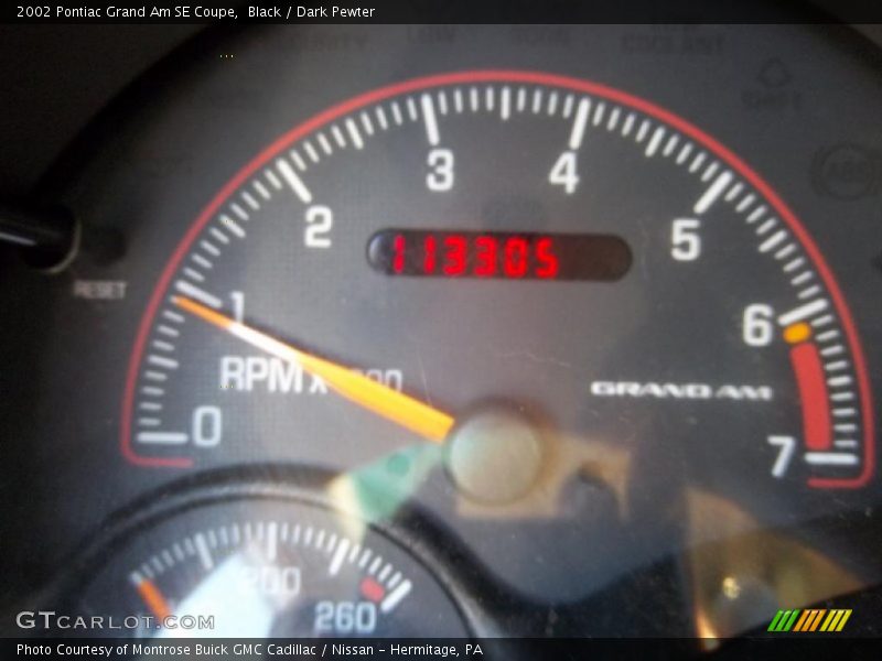 Black / Dark Pewter 2002 Pontiac Grand Am SE Coupe