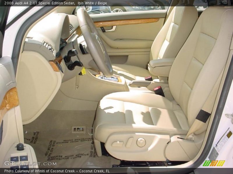 Ibis White / Beige 2008 Audi A4 2.0T Special Edition Sedan