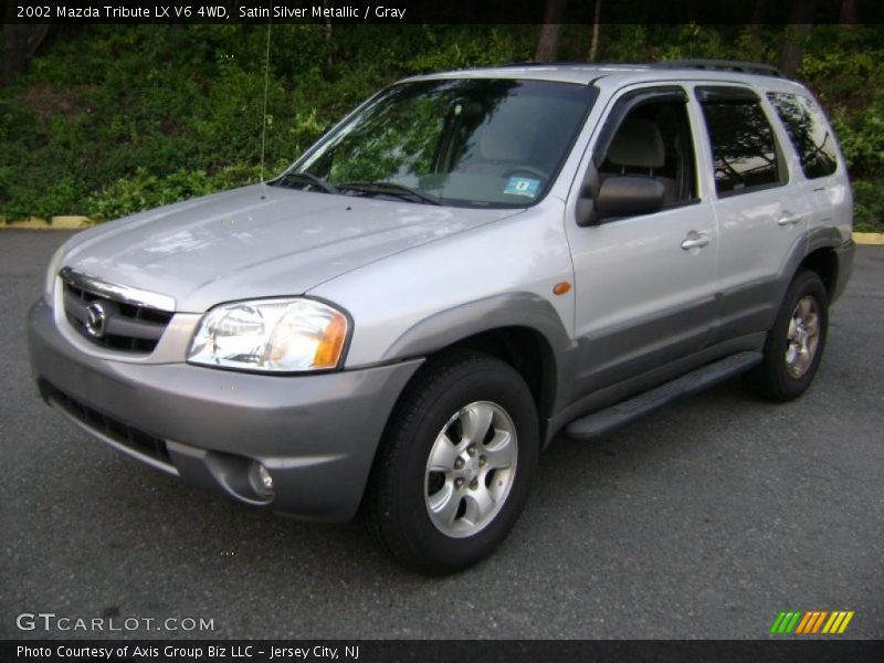 Satin Silver Metallic / Gray 2002 Mazda Tribute LX V6 4WD