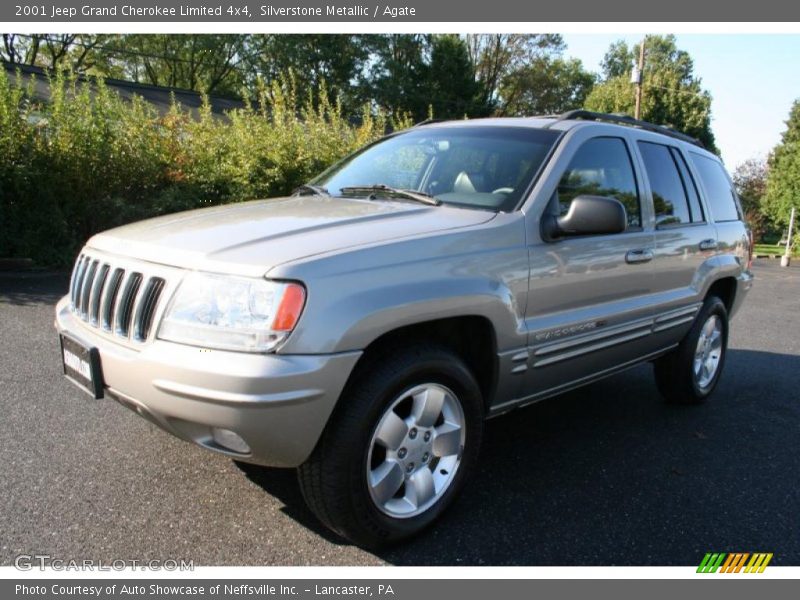 Silverstone Metallic / Agate 2001 Jeep Grand Cherokee Limited 4x4