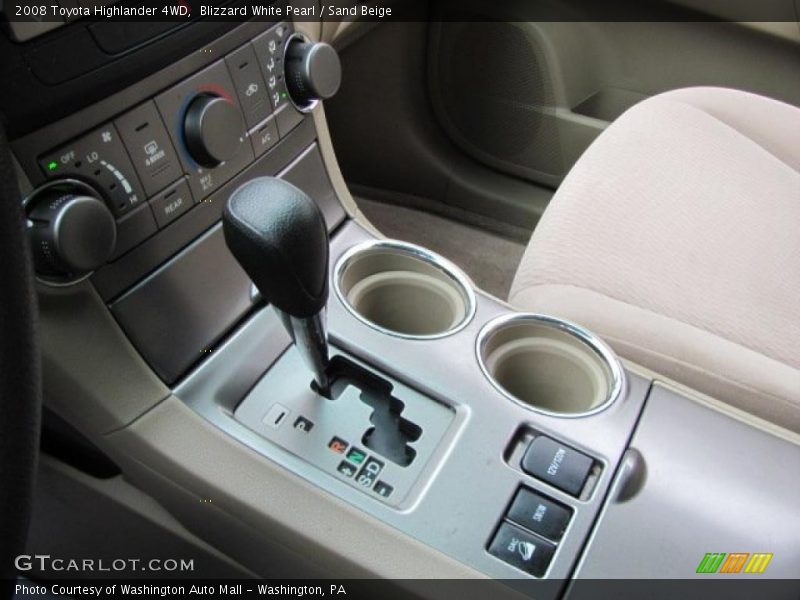 Blizzard White Pearl / Sand Beige 2008 Toyota Highlander 4WD