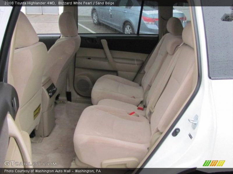 Blizzard White Pearl / Sand Beige 2008 Toyota Highlander 4WD