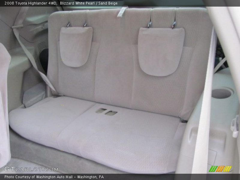 Blizzard White Pearl / Sand Beige 2008 Toyota Highlander 4WD