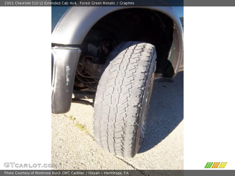 Forest Green Metallic / Graphite 2001 Chevrolet S10 LS Extended Cab 4x4