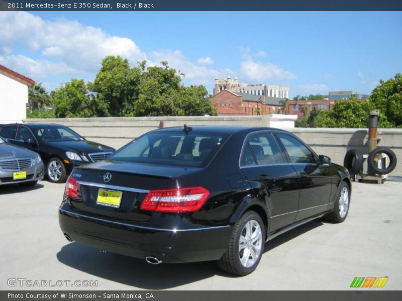 Black / Black 2011 Mercedes-Benz E 350 Sedan