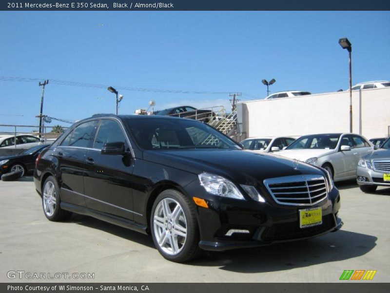 Black / Almond/Black 2011 Mercedes-Benz E 350 Sedan