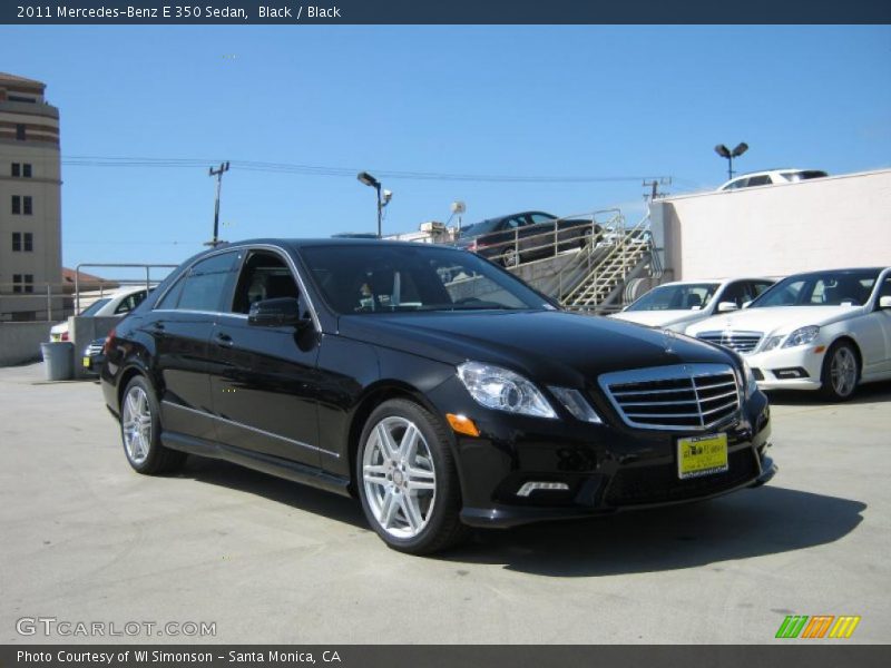 Black / Black 2011 Mercedes-Benz E 350 Sedan
