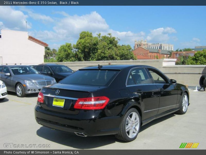 Black / Black 2011 Mercedes-Benz E 350 Sedan