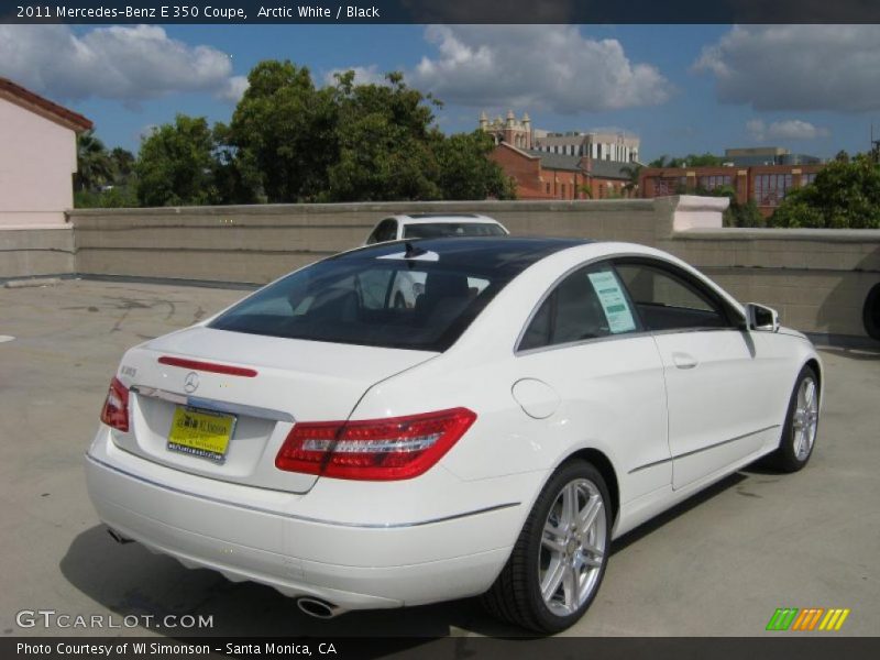 Arctic White / Black 2011 Mercedes-Benz E 350 Coupe