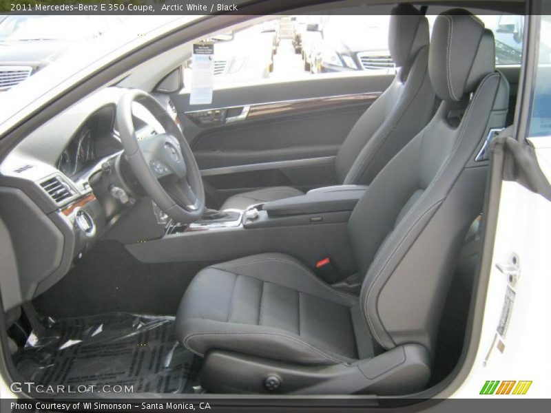 Arctic White / Black 2011 Mercedes-Benz E 350 Coupe