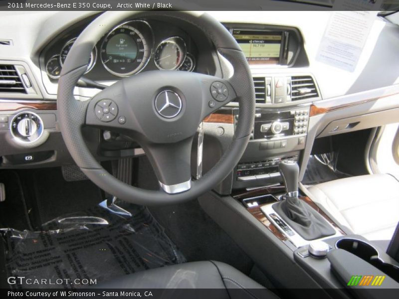Arctic White / Black 2011 Mercedes-Benz E 350 Coupe