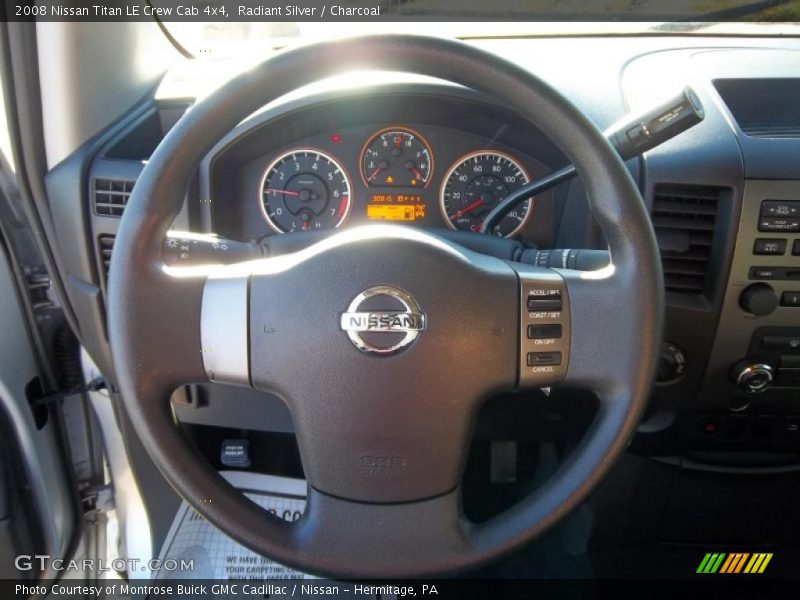 Radiant Silver / Charcoal 2008 Nissan Titan LE Crew Cab 4x4