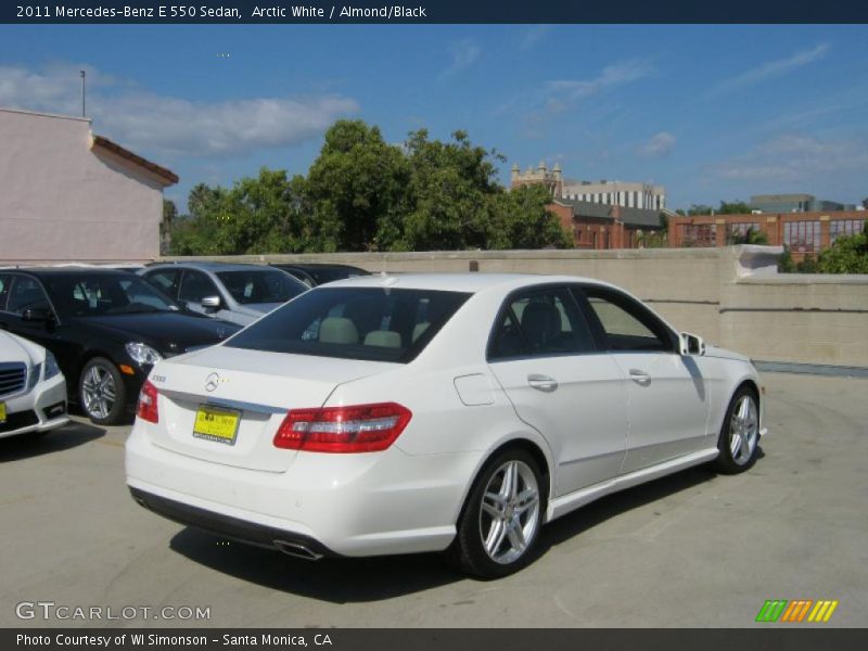 Arctic White / Almond/Black 2011 Mercedes-Benz E 550 Sedan