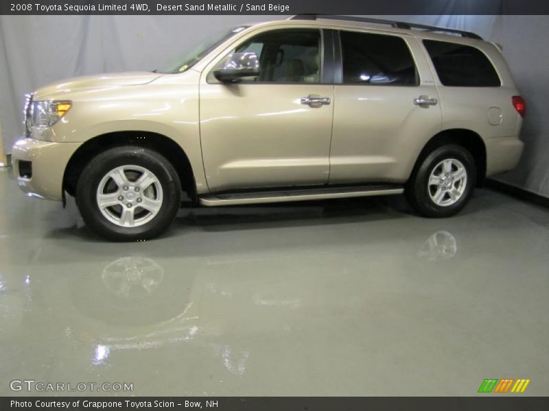 Desert Sand Metallic / Sand Beige 2008 Toyota Sequoia Limited 4WD
