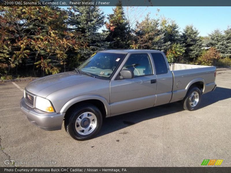 Pewter Metallic / Pewter 2000 GMC Sonoma SL Extended Cab