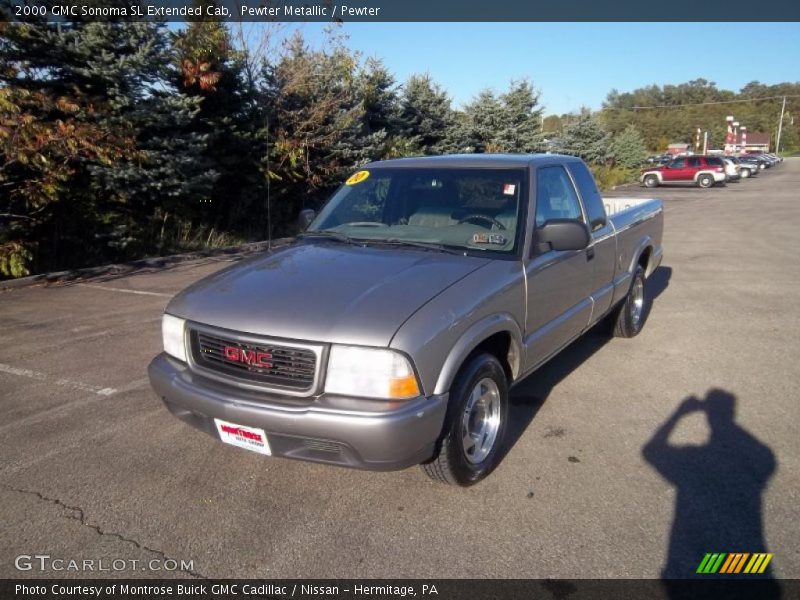 Pewter Metallic / Pewter 2000 GMC Sonoma SL Extended Cab