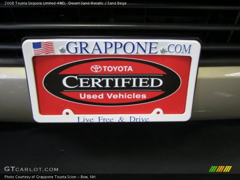 Desert Sand Metallic / Sand Beige 2008 Toyota Sequoia Limited 4WD